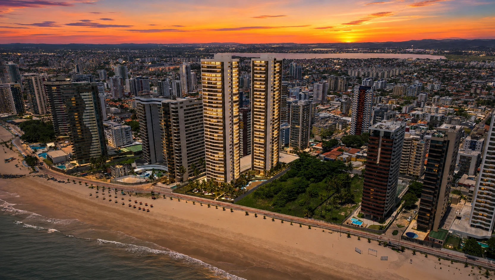 Vista aérea lazer Beira-Mar
